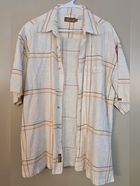 Baycreek Cream Short-Sleeve Shirt